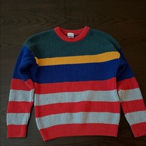 Hanna Andersson Multicolor Striped Crewneck Sweater